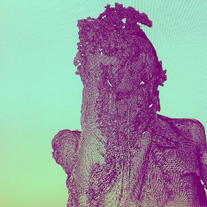 Interrupted 3D scan by artist Paul Coombs